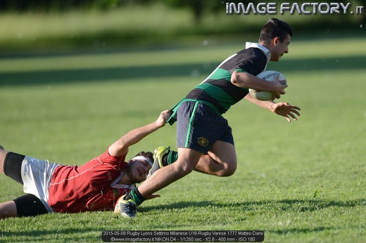 2015-05-09 Rugby Lyons Settimo Milanese U16-Rugby Varese 1777 Matteo Dario